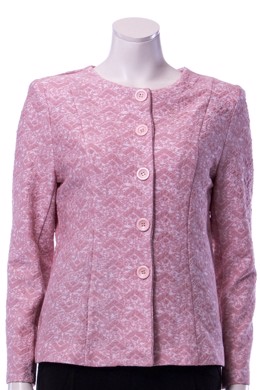 Facon syet jakke i "chanel look" rosa